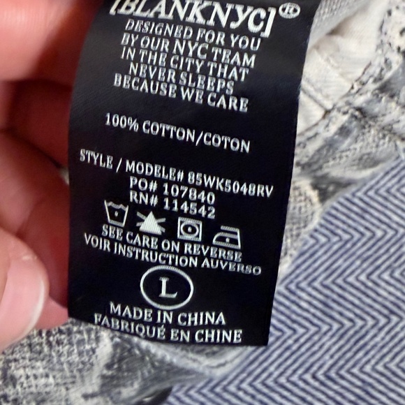 BLANK NYC - Snake Print Denim Trucker Jacket - Picture 5 of 6